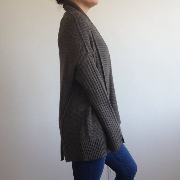 NWOT Retrod - Chunky Green Knit Cardigan - Picture 5 of 15